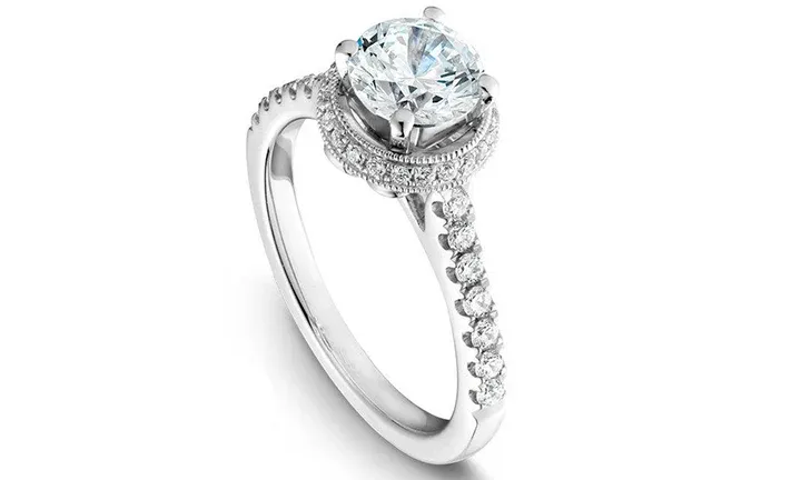 Certified 1.5 CT Round Lab Diamond Halo Bridal Set Effortless Sparkle