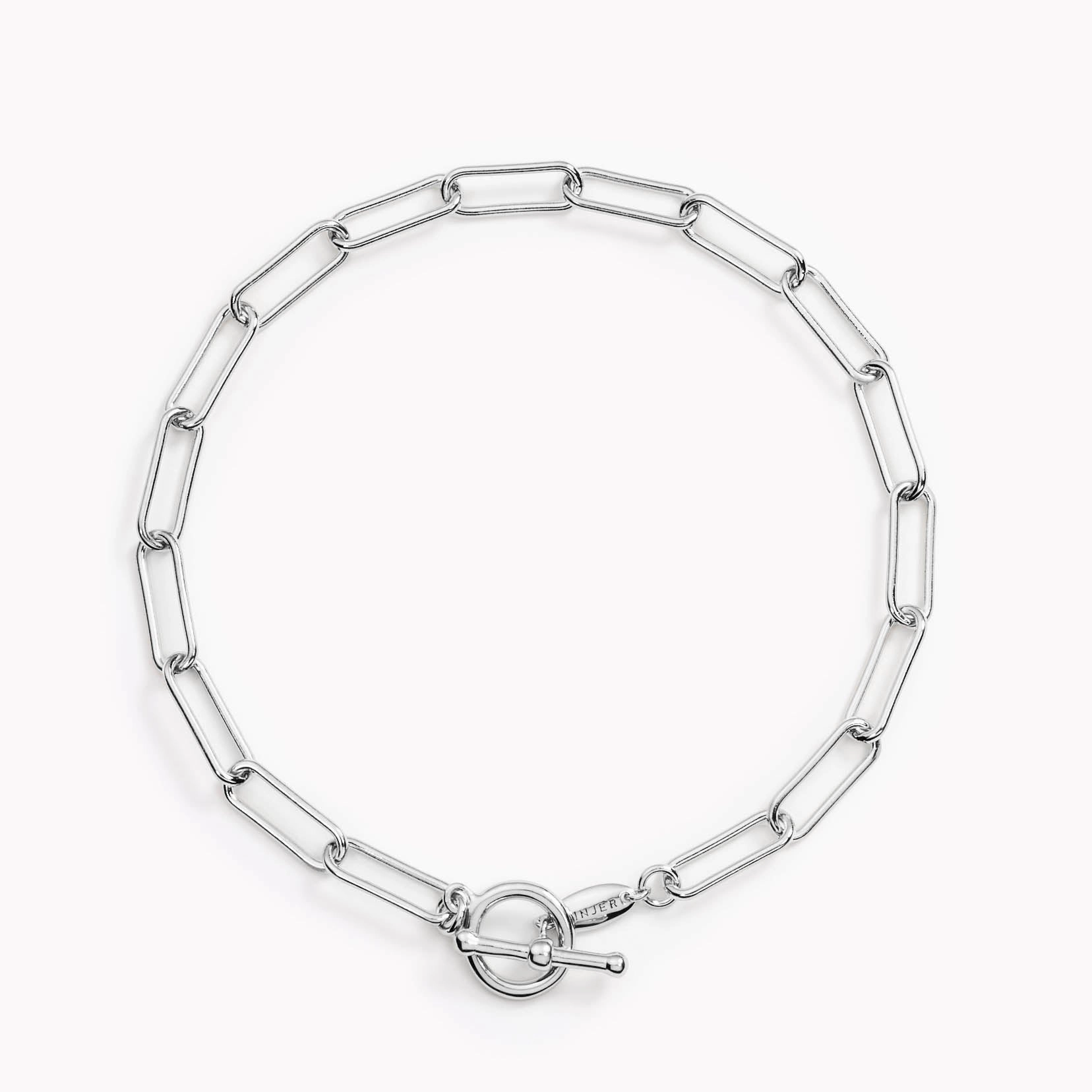 Chain Bracelet Silver Stylish Glow Polished Feature
