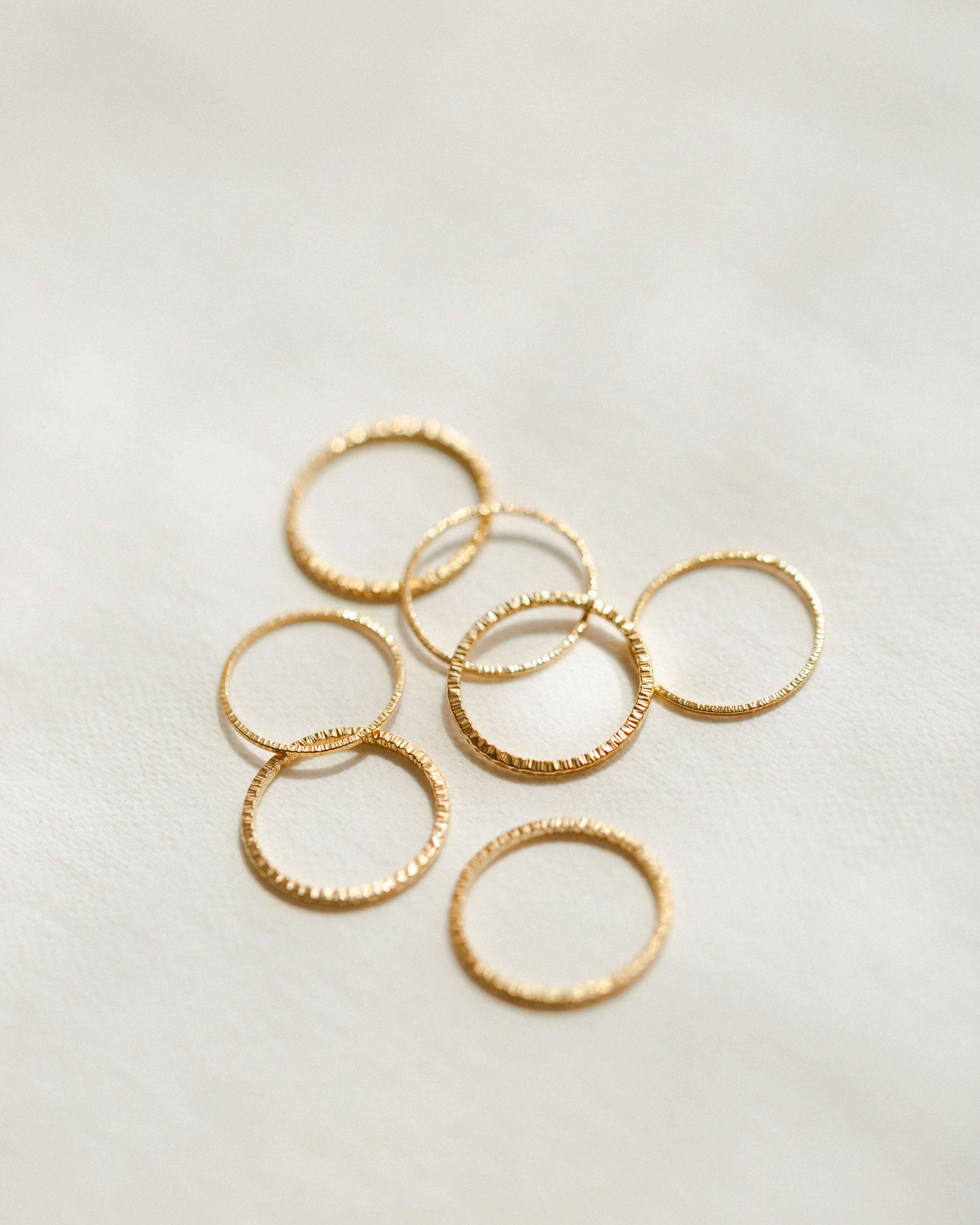 Golden Hour Stacking Rings Modern Layer