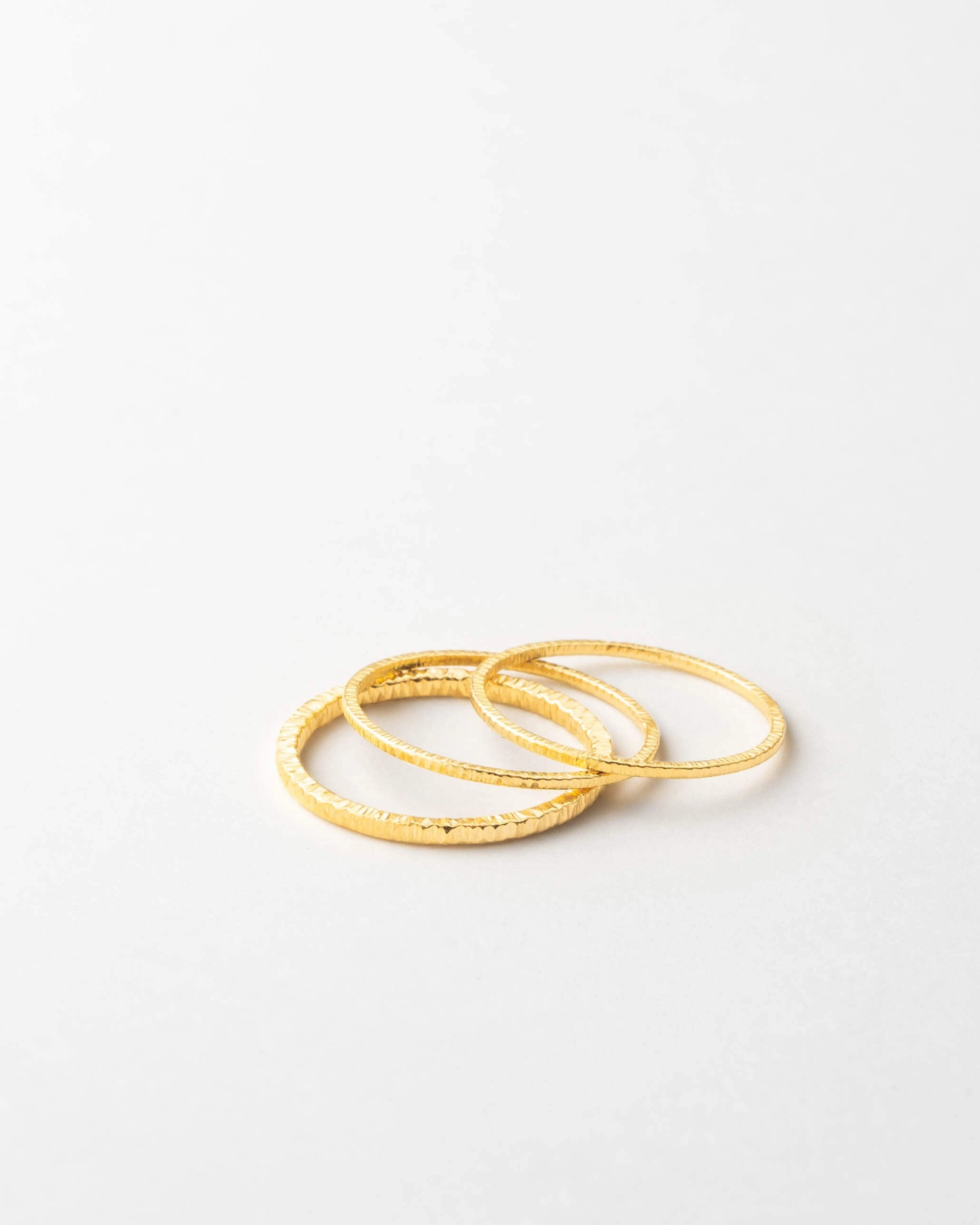 Curved Contour Season Match Golden Hour Stacking Rings