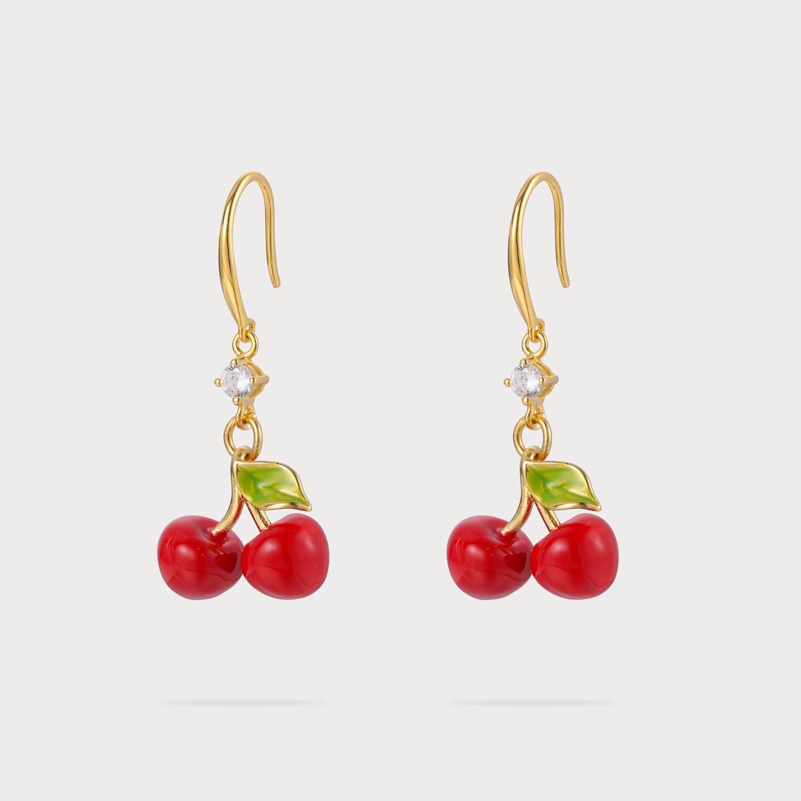 Cherry Earrings Fashionable Detail Graceful Finish