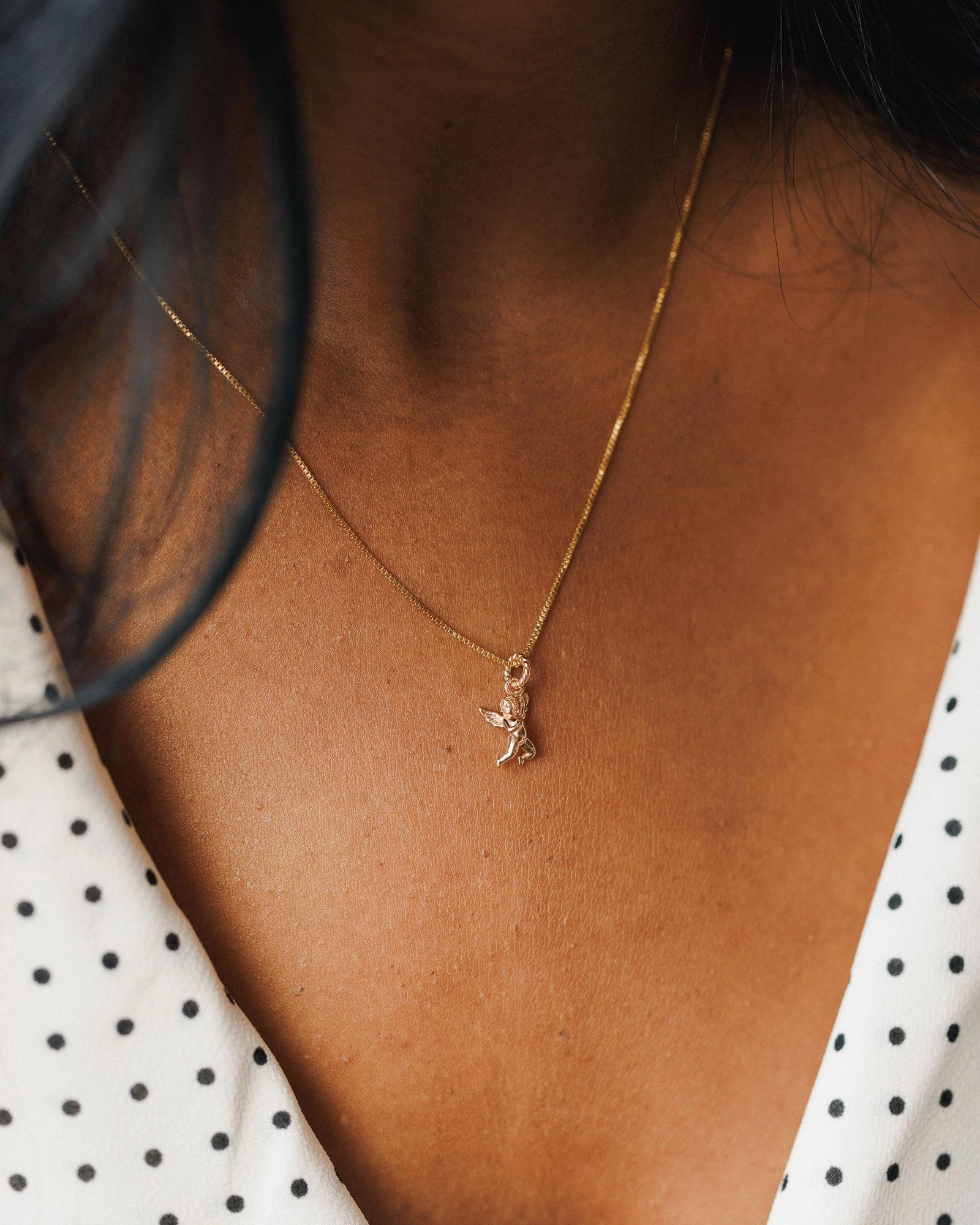 Crisp Finish Cherub Charm