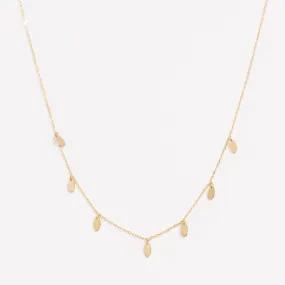 Polished Spark Droplet Necklace