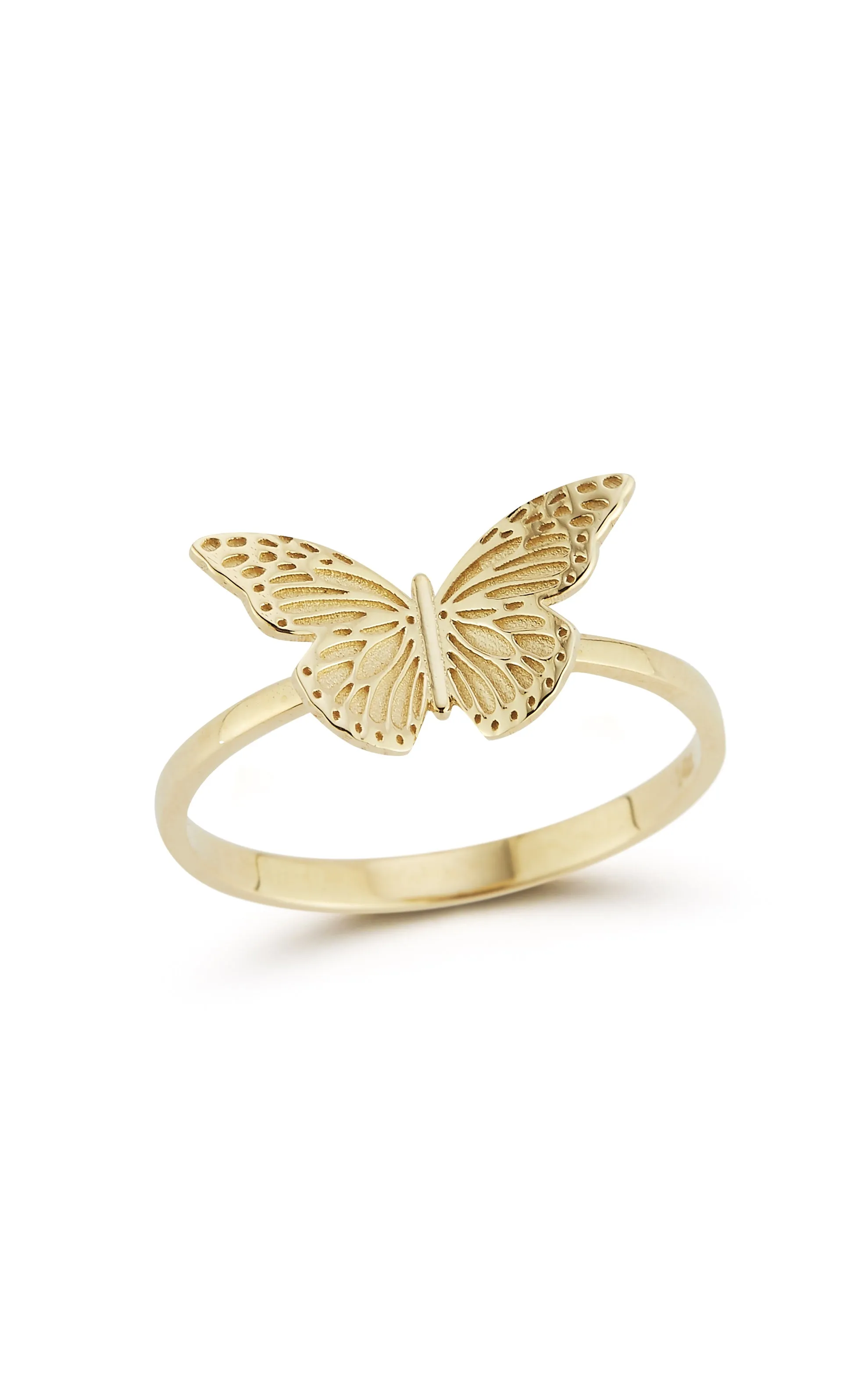 Sweetheart Gift Textured Butterfly Ring