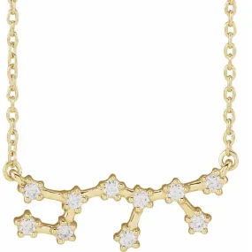 Timeless Craft Shine 14K Yellow Gold Round Shape Diamonds Bar Pendant with a 14K Yellow Gold Cable Link Necklace (.20ctw)