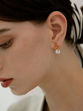 Evening Collection Freja Sparkling Zirconia Stud Earrings