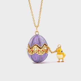 Youth Gift Chicken in Egg Locket Necklace