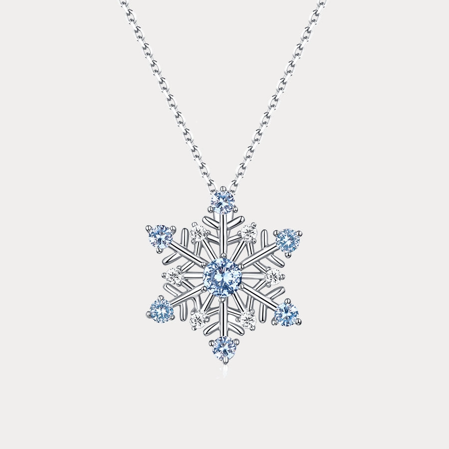 Christmas Snowflake Necklace Luxe For Less