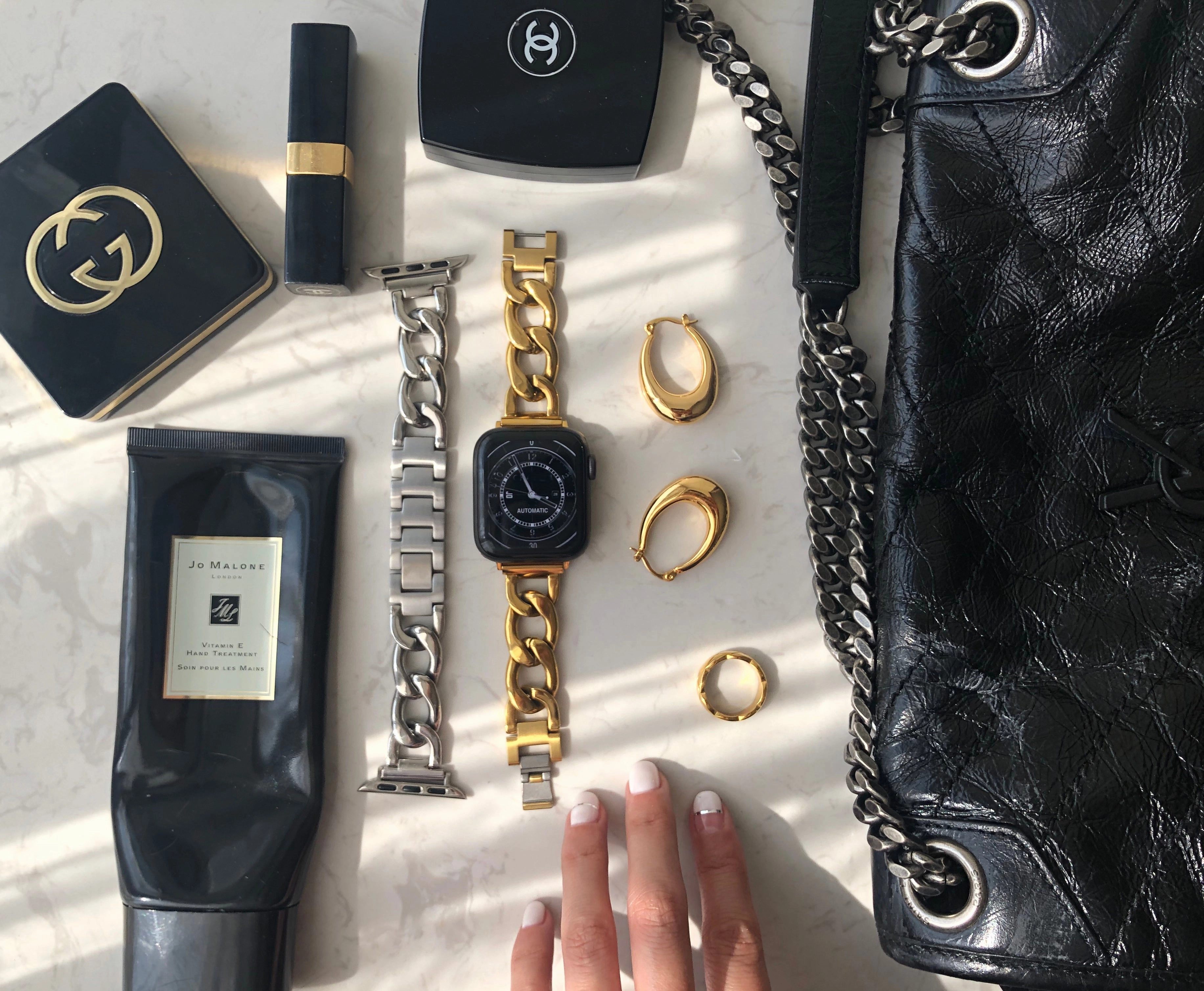 Casual Chic Chunky Flat Link iWatch Strap