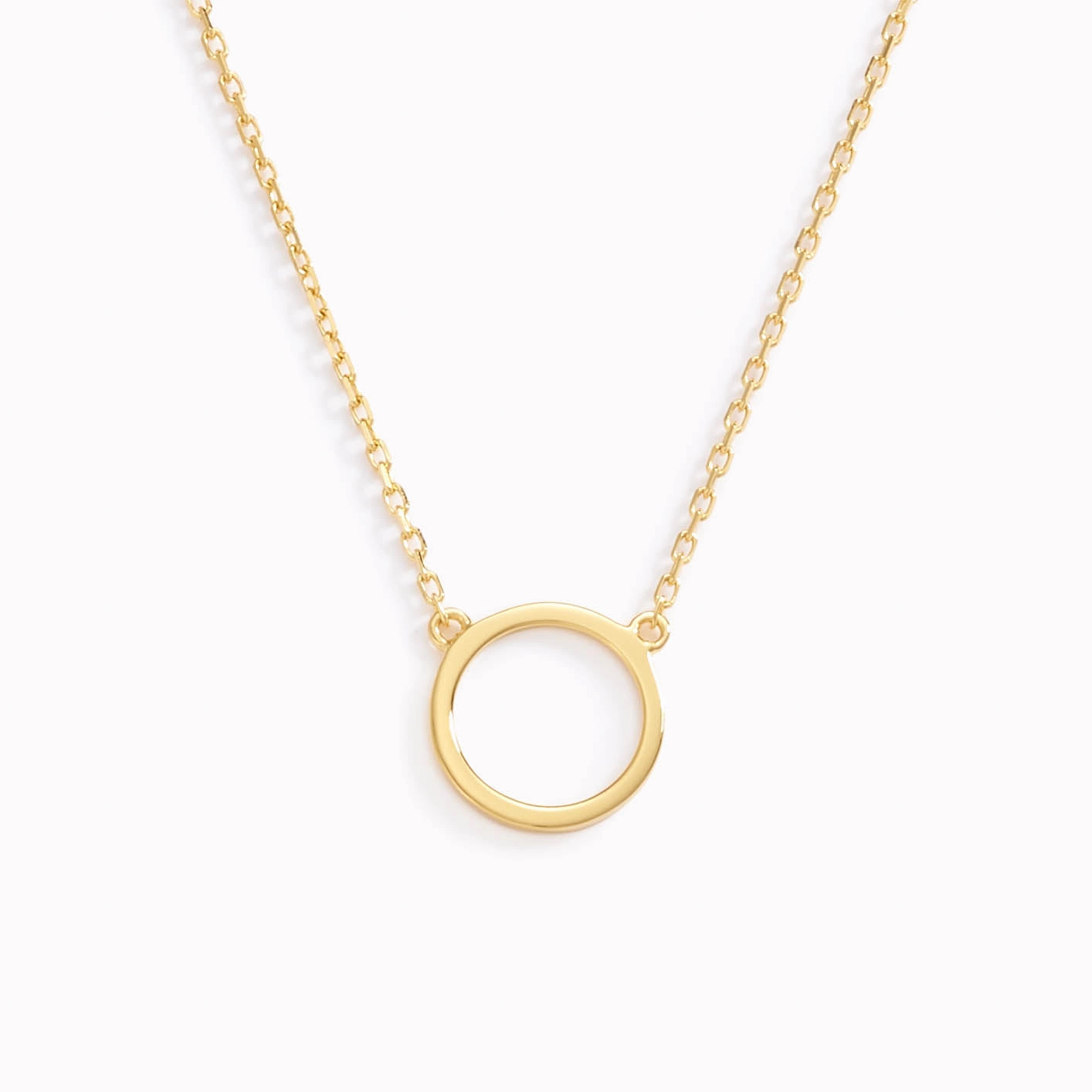 Fashion Layer Opulent Shine Circle Necklace - Elsa