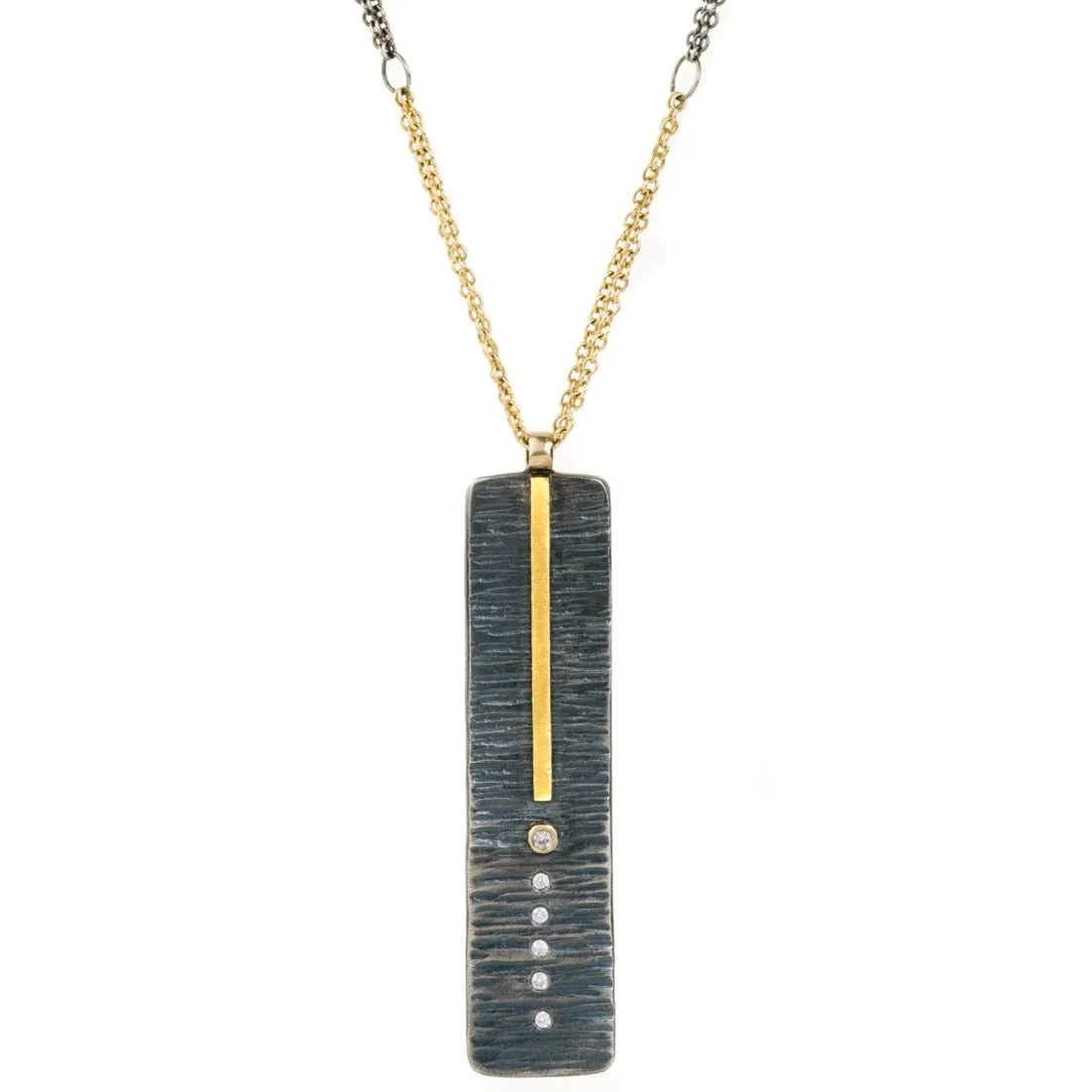 Chic Appeal Classic Aspen Necklace - 18k gold, Oxidized Silver   Reclaimed Diamonds
