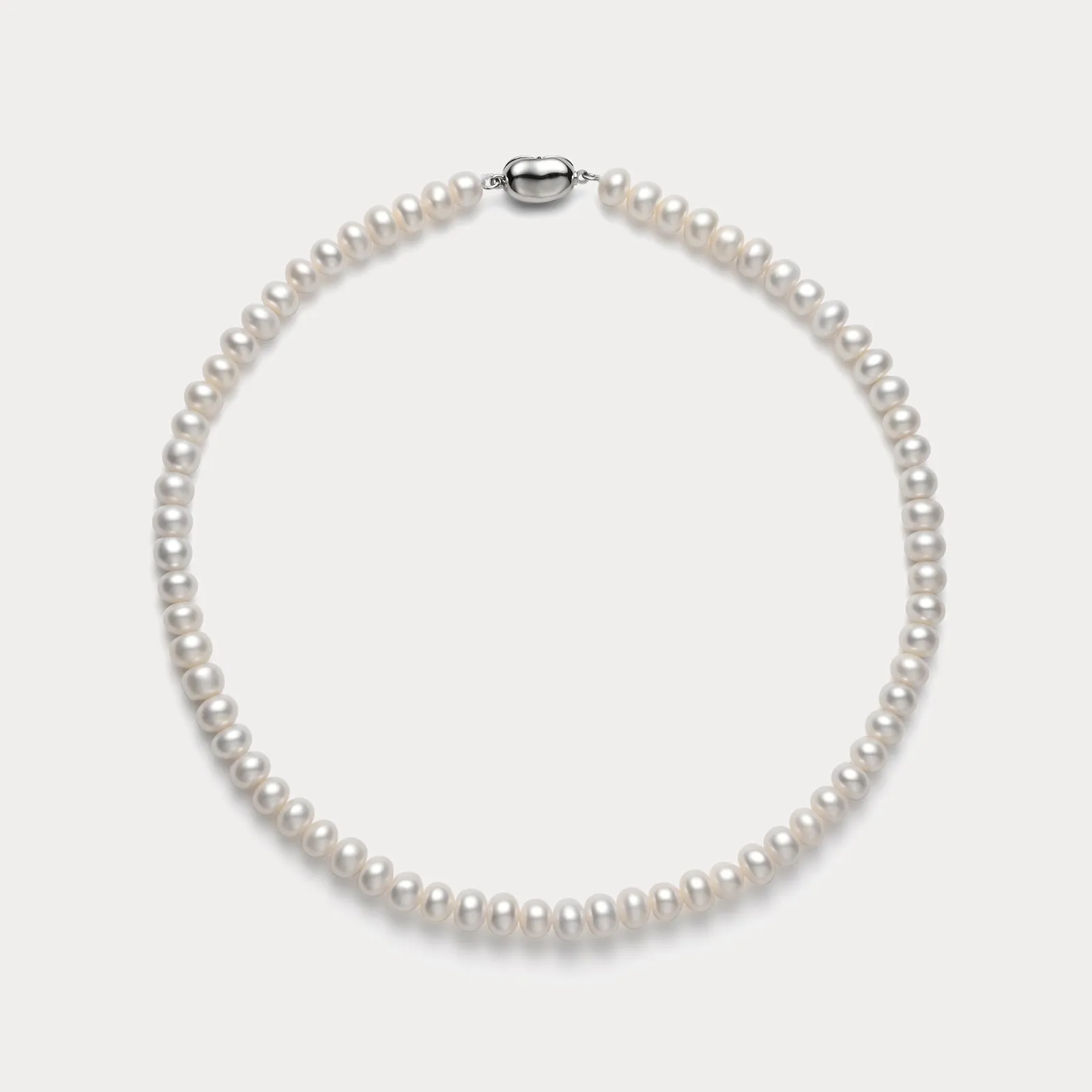 Light Touch Premium Accent Classic Pearl Necklace