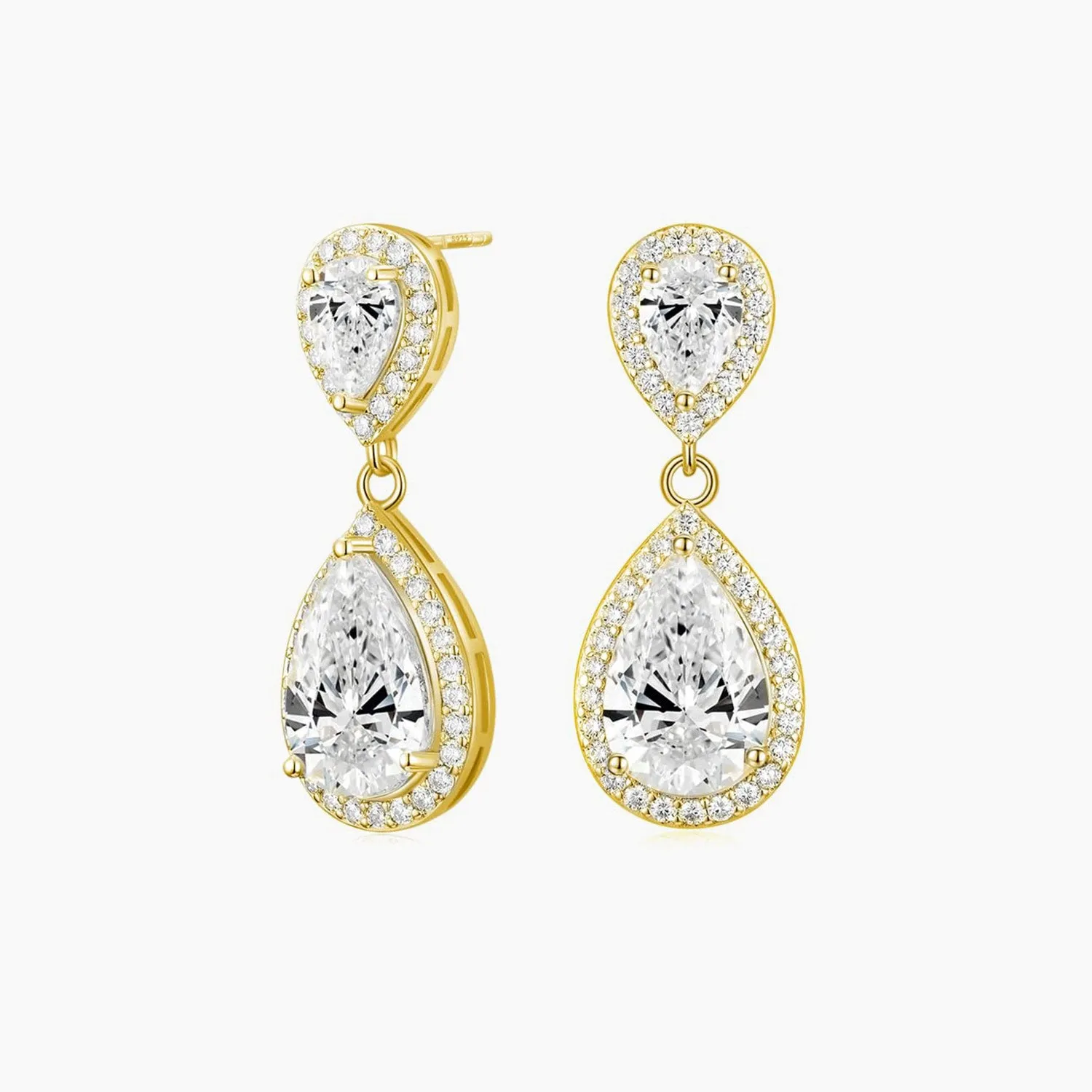 Radiant Detail Classic Teardrop Earrings