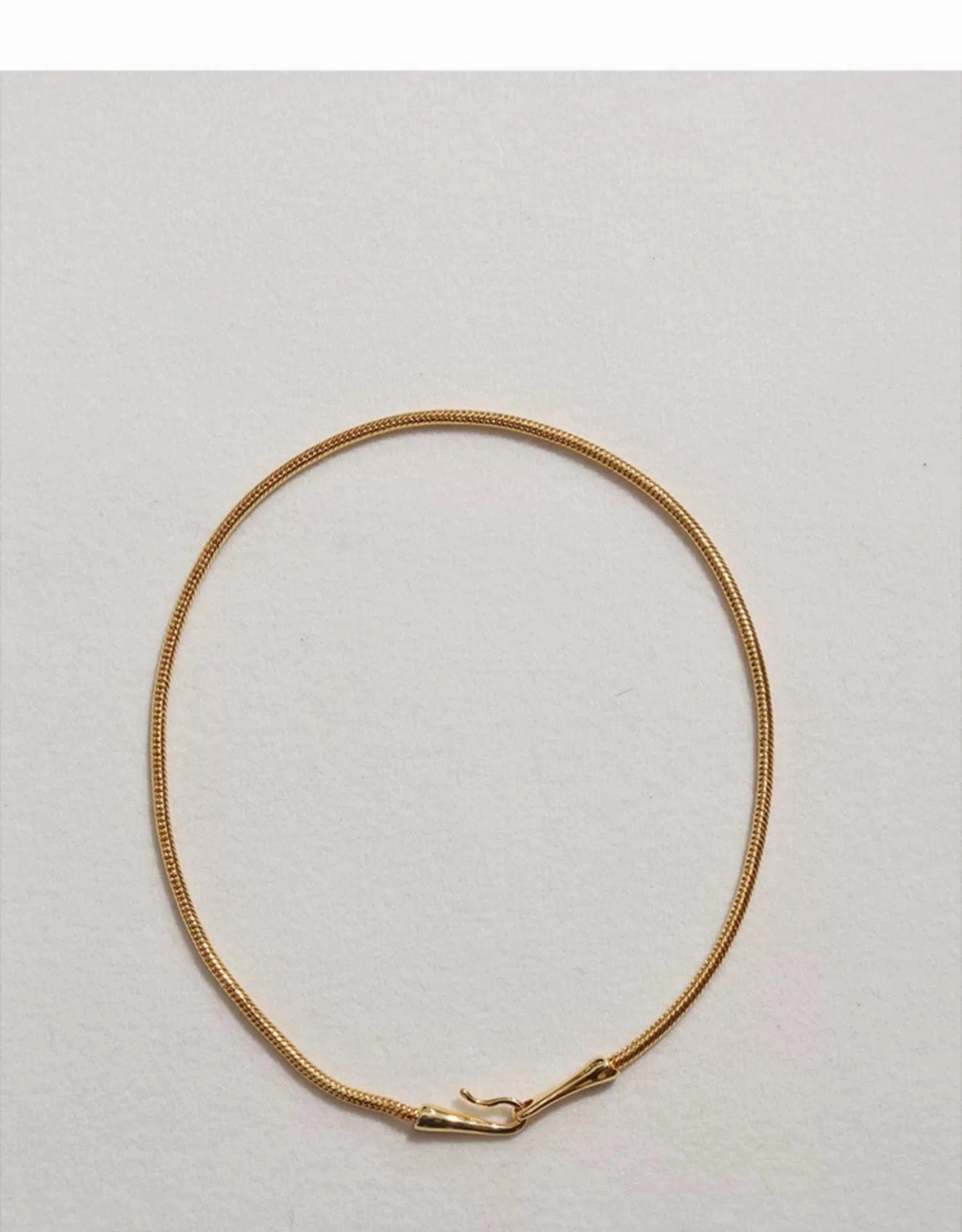 Hardware Hook Pendant Necklace Gold & Silver Effortless Glow Signature Charm