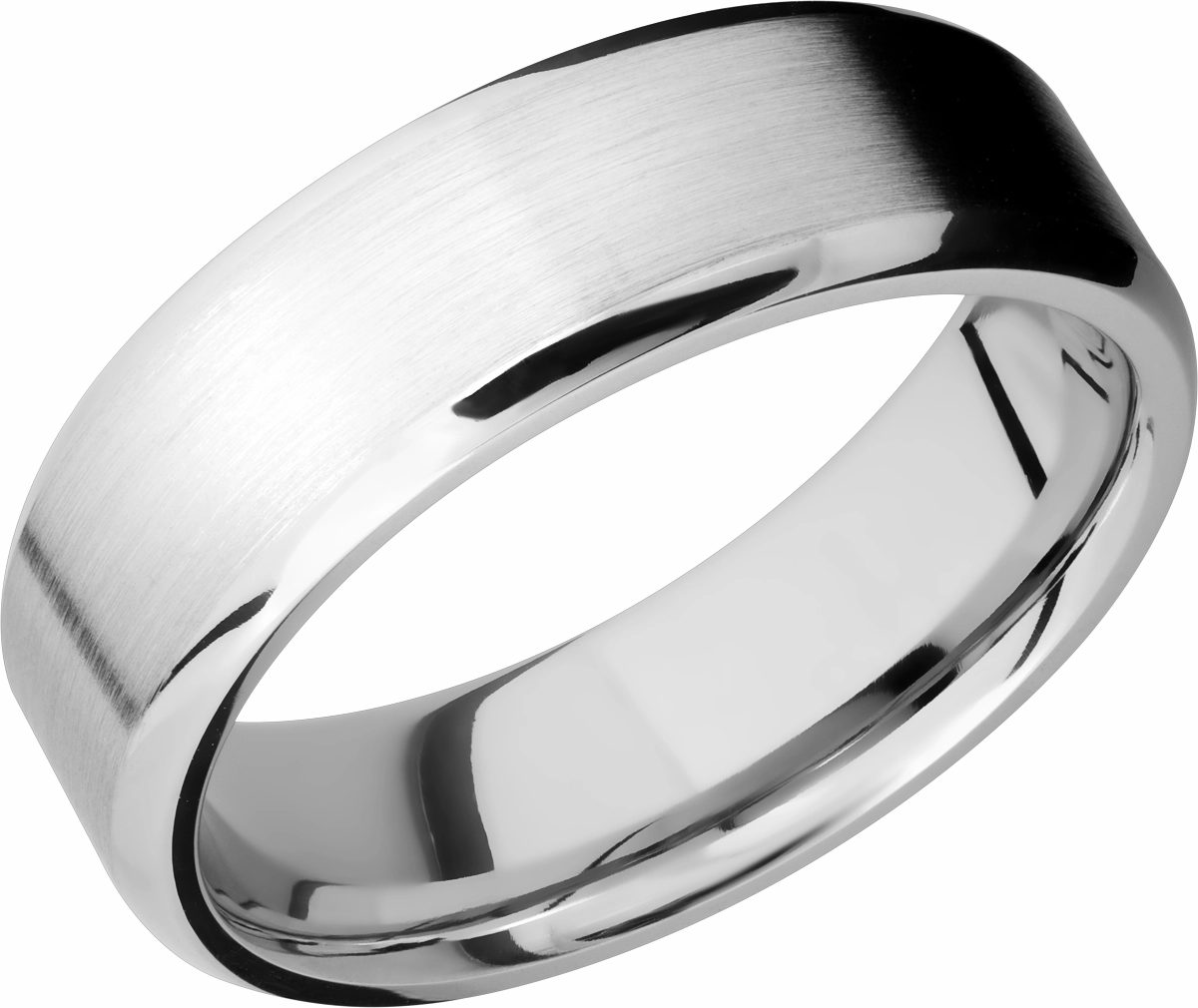 Chic Accessories Cobalt chrome 7mm beveled band