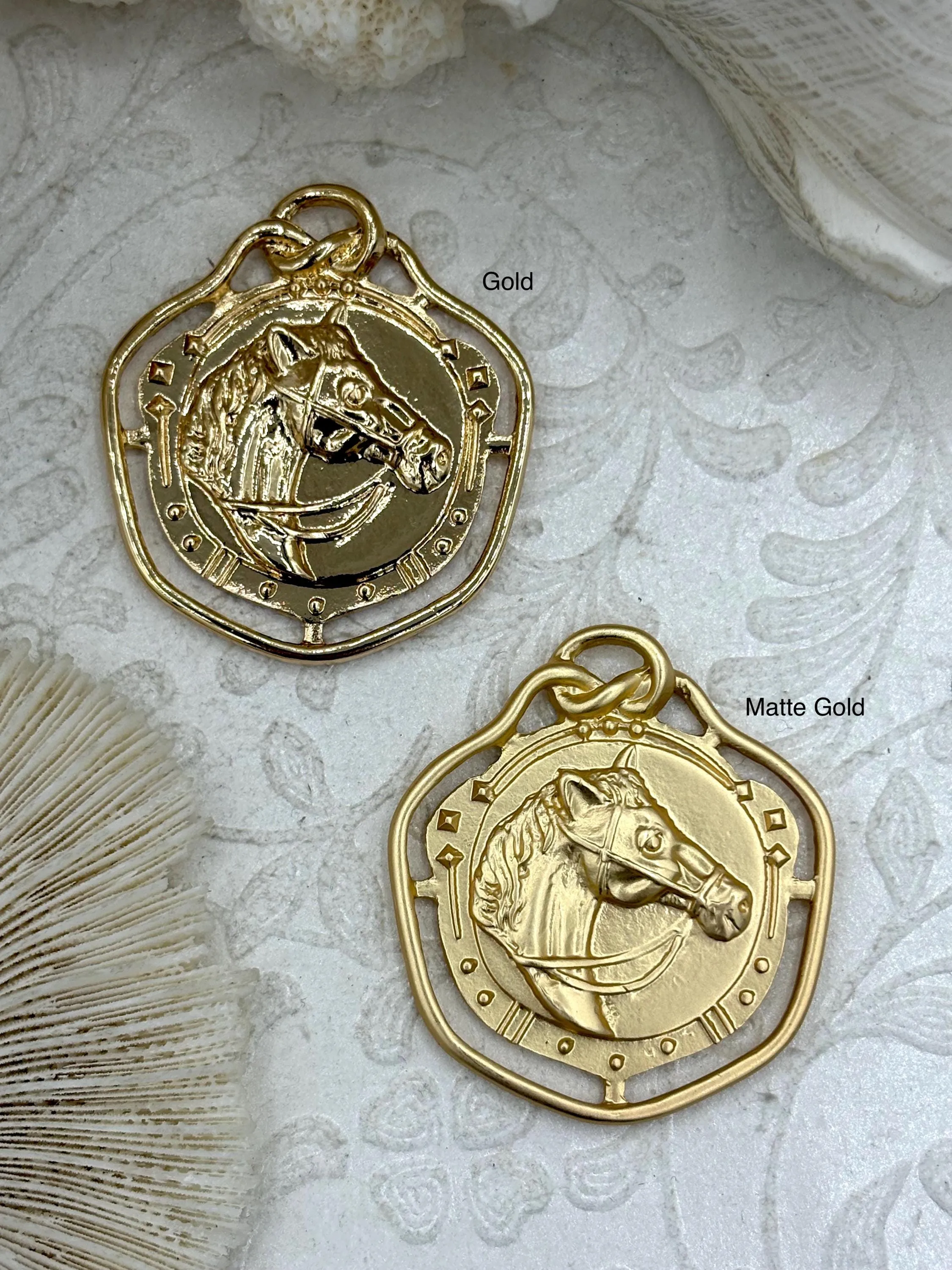 Horse Pendant, Whip Stirrup & Bit, Horse Charm, Equestrian Charm, Horse Pendant, Equestrian Pendant, 39mm x 35mm, Zinc Alloy, Fast Ship Perfect Present Value Adornment