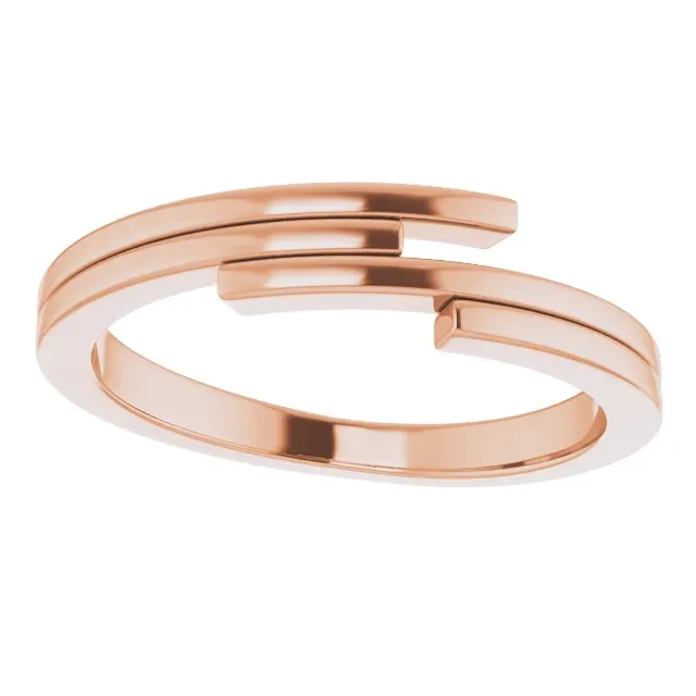 14K Rose Geometric Ring Simple Creation