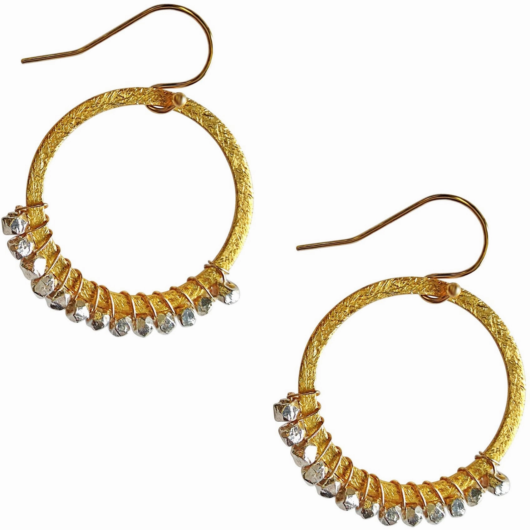 Cahill hoops Glittery Piece Secure Design