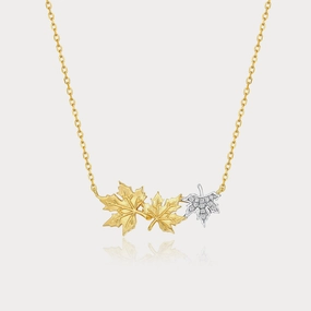Maple Leaves Necklace Lively Spark