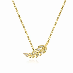 Fashion Edit Couture Botanical Foliage Lab Grown Diamond Necklace
