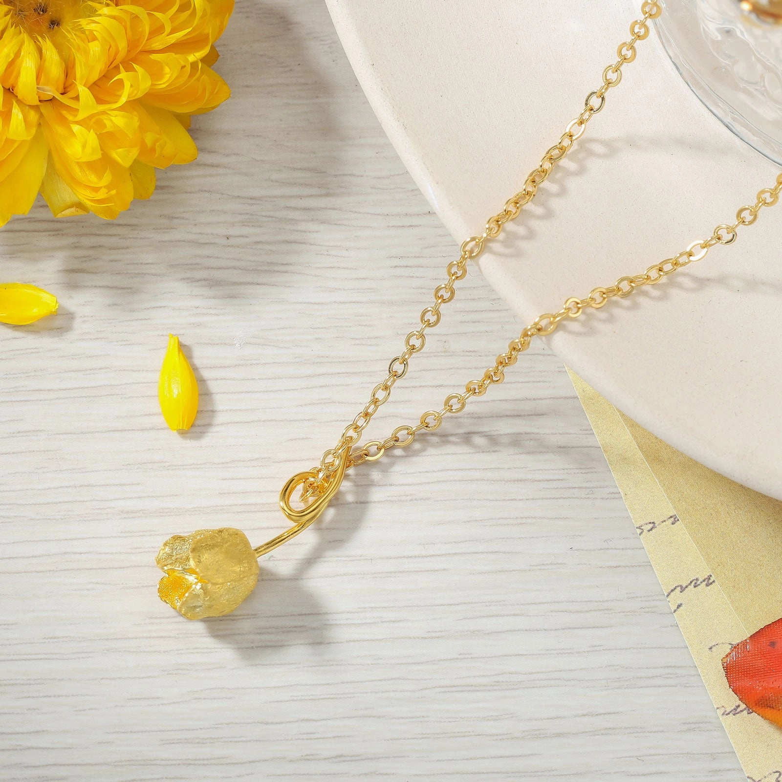 Tulip Necklace Premium Jewelry Refined Style