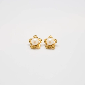 Vintage Pearl Starfish Earrings Chic Accent