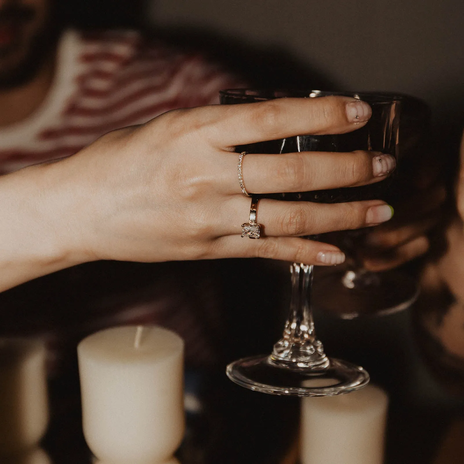 Blake Ring Delicate Edge Balanced Accent