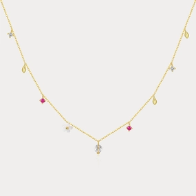 Night Out Elegant Choice Sakura Charm Necklace