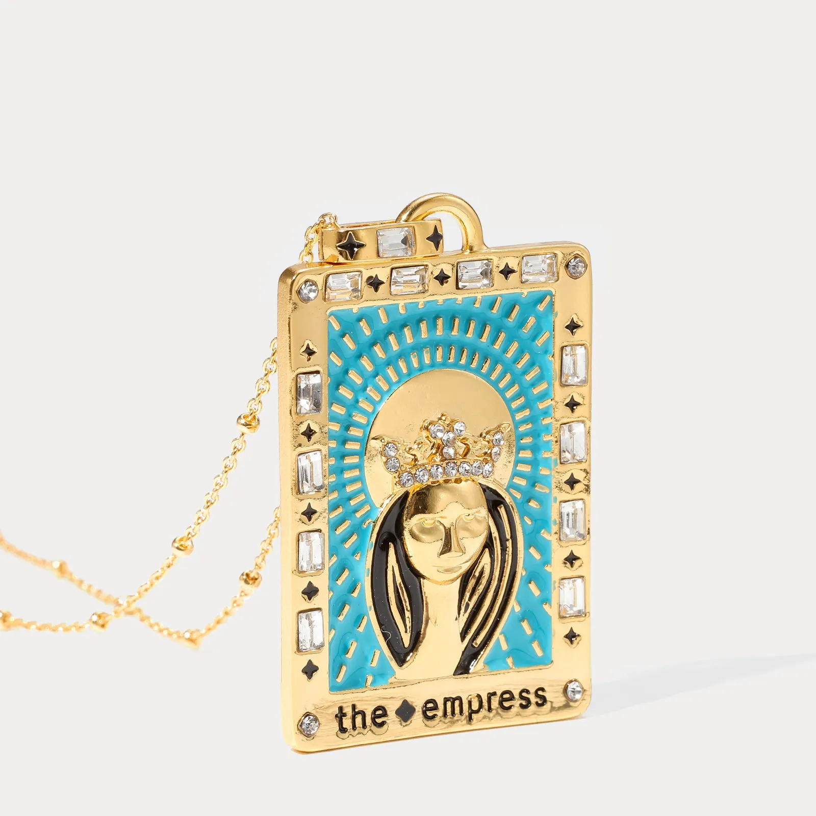 Distinctive Appeal Gleaming Sparkle Galaxy Tarot Necklace