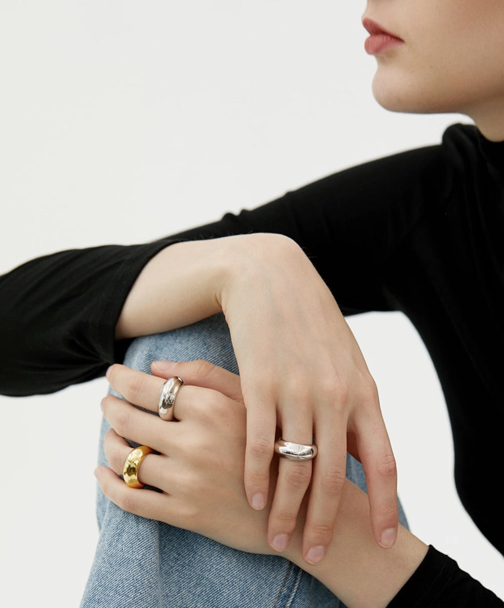 Martha Swim Ring Bubble Ring 18K Gold / Silver Exquisite Edge