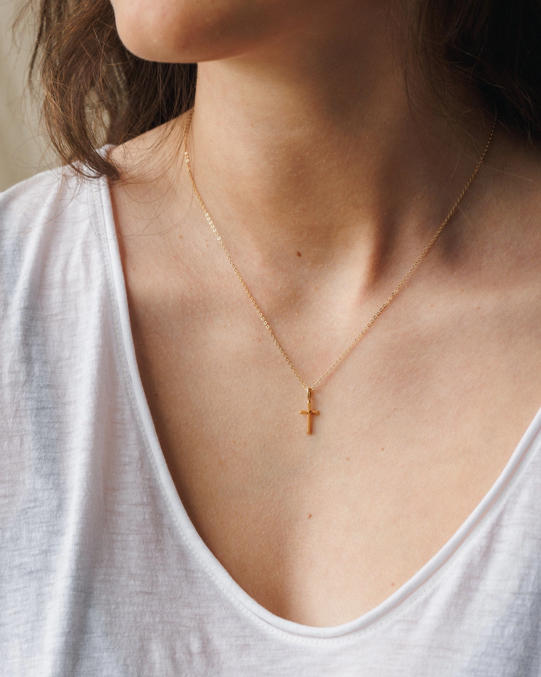 Cross Charm muted tone Balanced Highlight