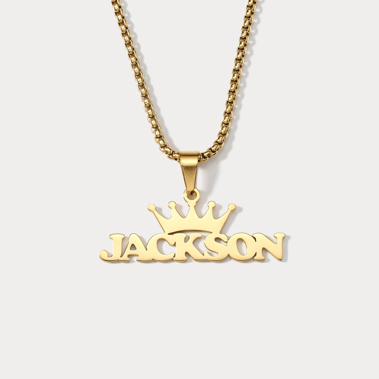 Crown Custom Name Necklace Corporate Adornment
