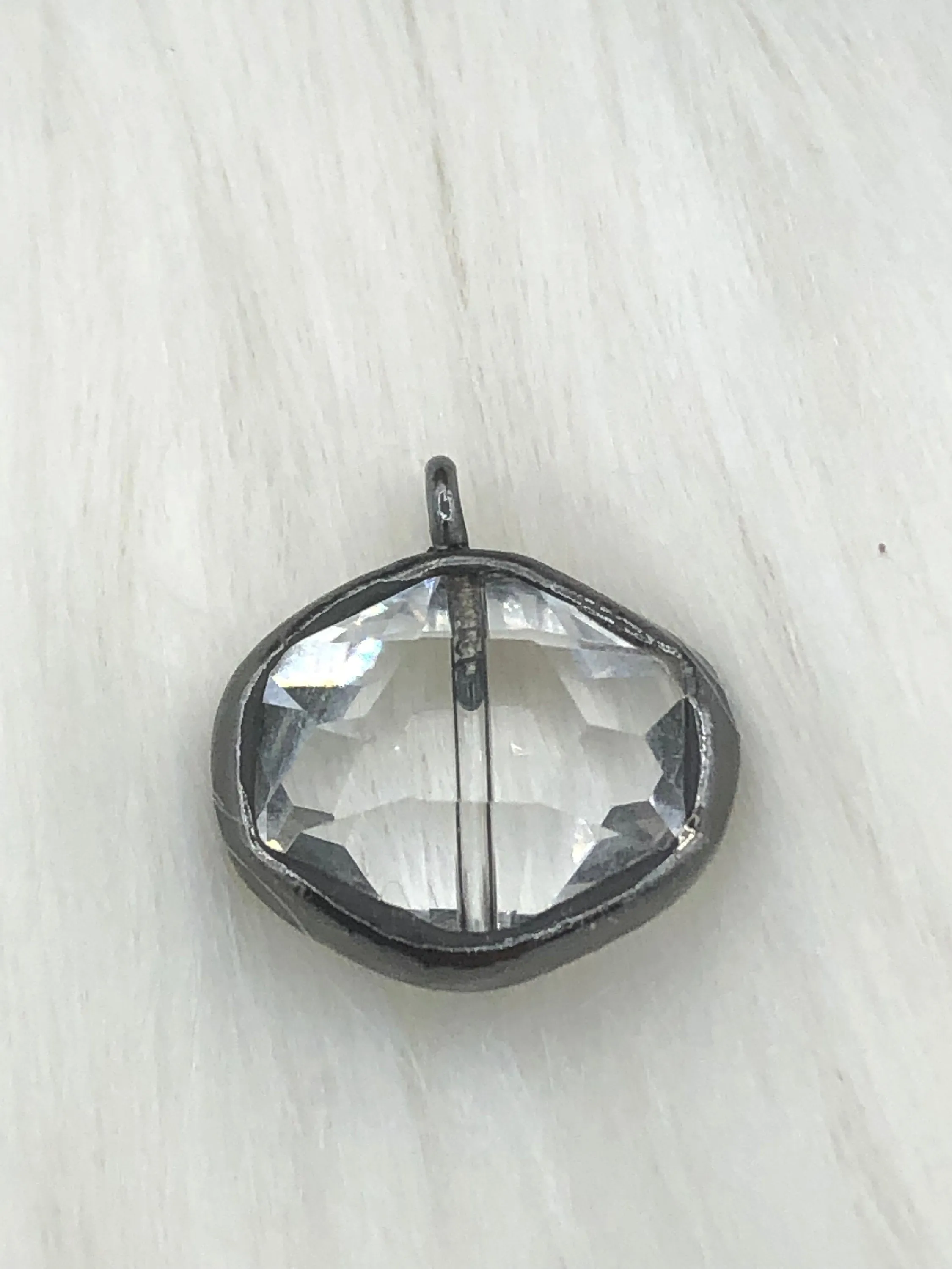 Personalized Present Amazing Adornment Crystal Gunmetal Soldered Pendants and charms. Connector Soldered Charm, Drop Soldered Charms and Pendants, 4 Styles. Fast Shipping
