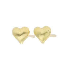 18k Golden Love Studs- 18k Gold Soft Light Modern Aesthetic