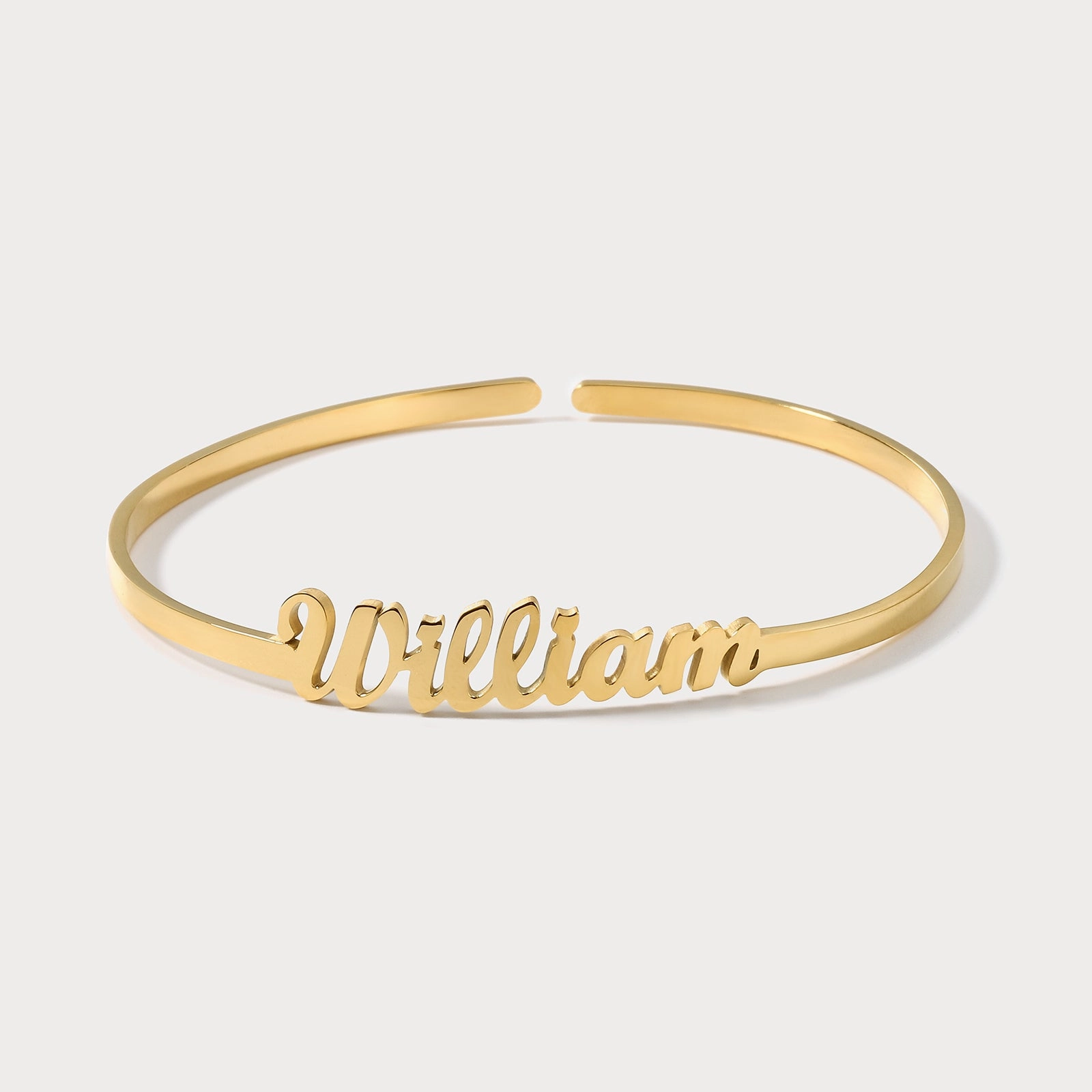 Symmetrical Vision Custom Name Cuff Bracelet