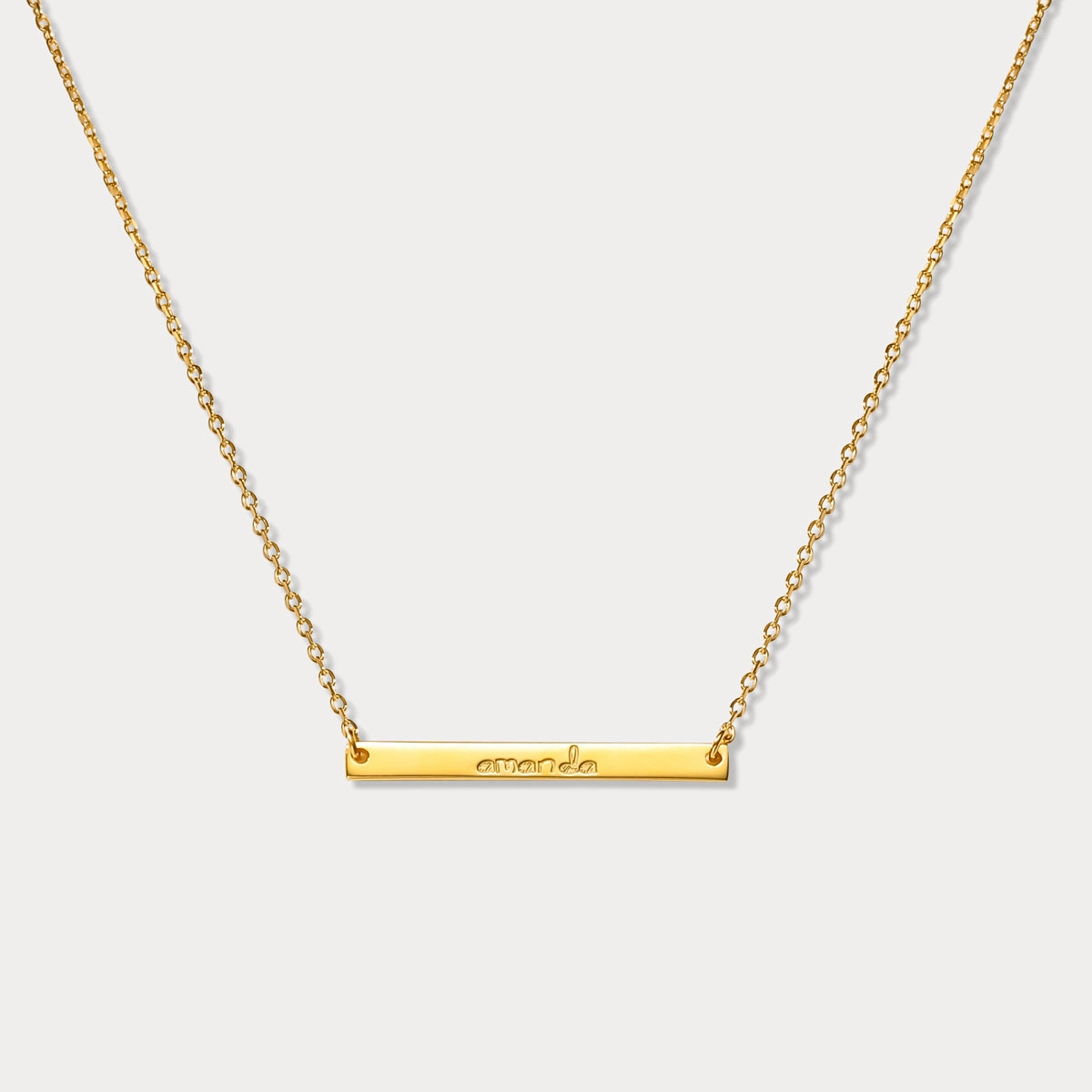 Active Teen Custom Name Tag Chain Necklace