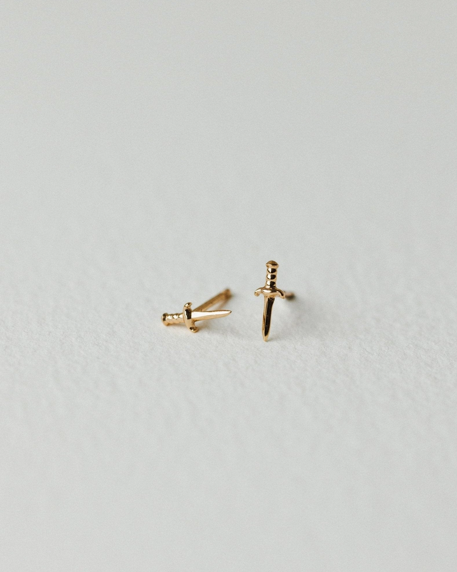 Bold Contour Dagger Studs