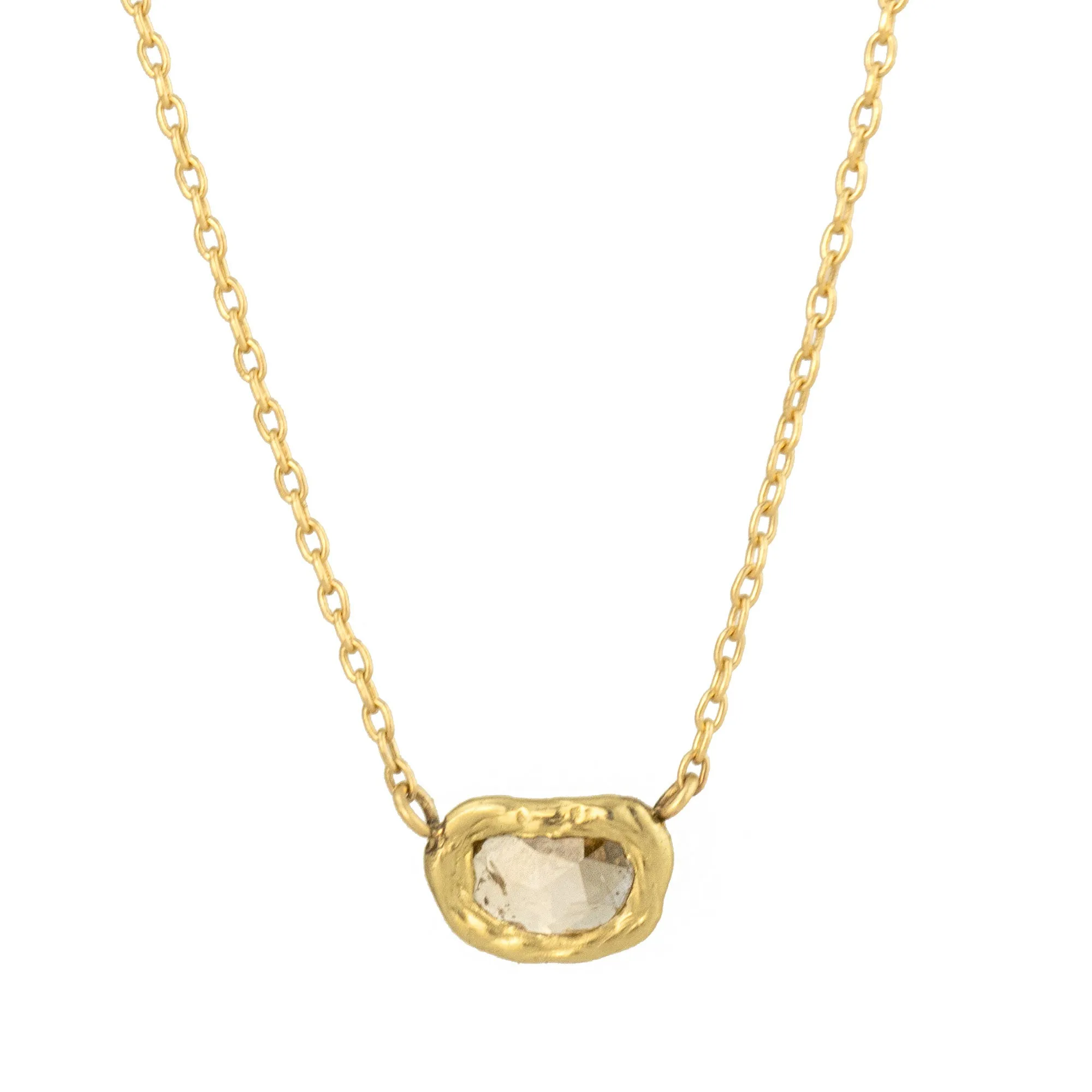 Mirage Solo Pendant - 14k Gold   Diamond Festive Wear Dazzling Style