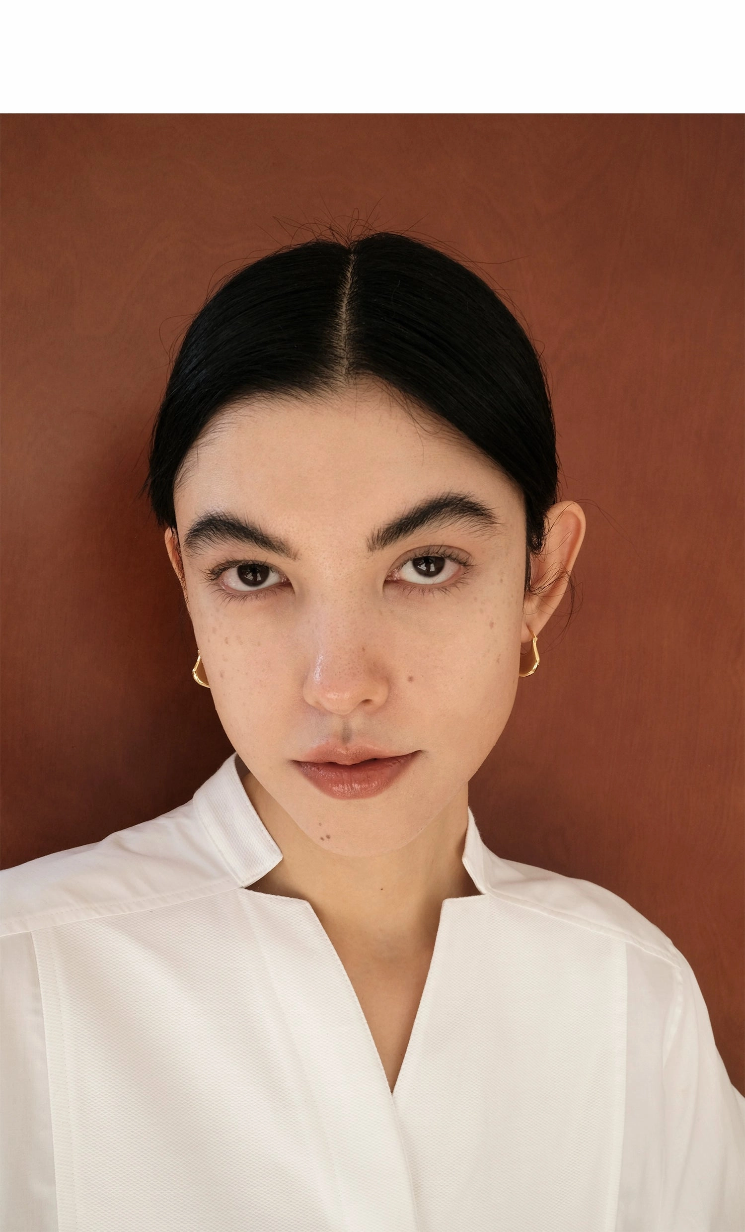 Ginkgo Hoop Earrings Gold & Silver 2 Sizes Formal Accent Eye-catching Design