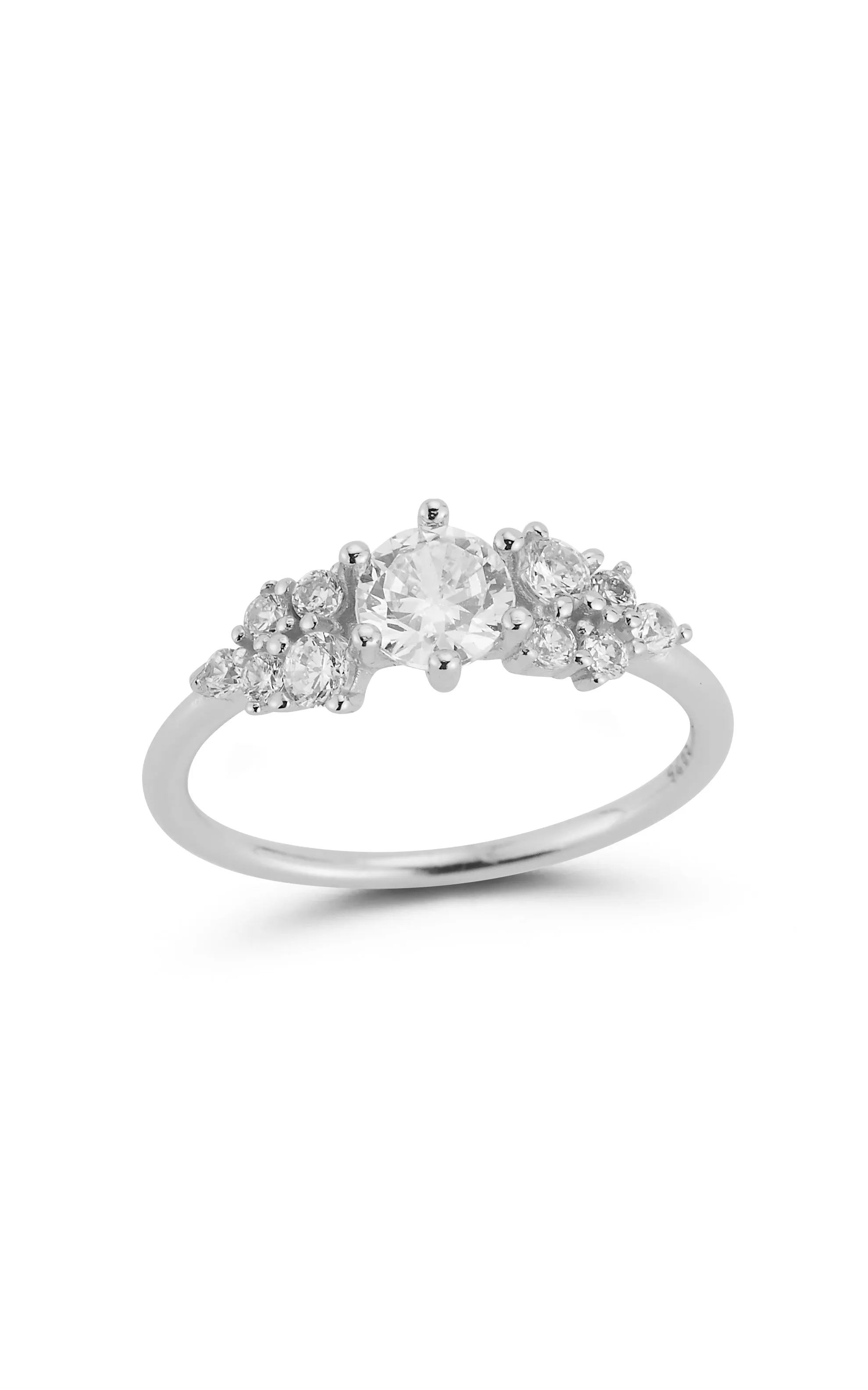 Dainty Cluster Ring Custom Jewelry Oval Design