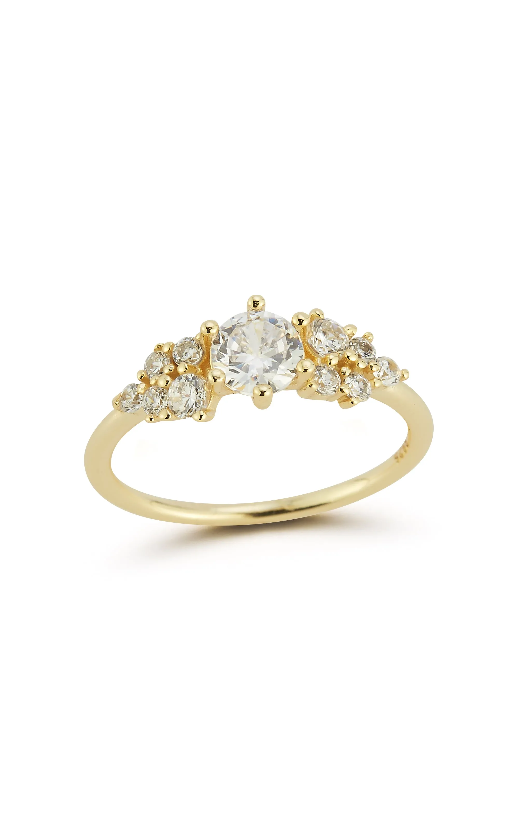 strong style Robust Appearance Dainty Cluster Ring