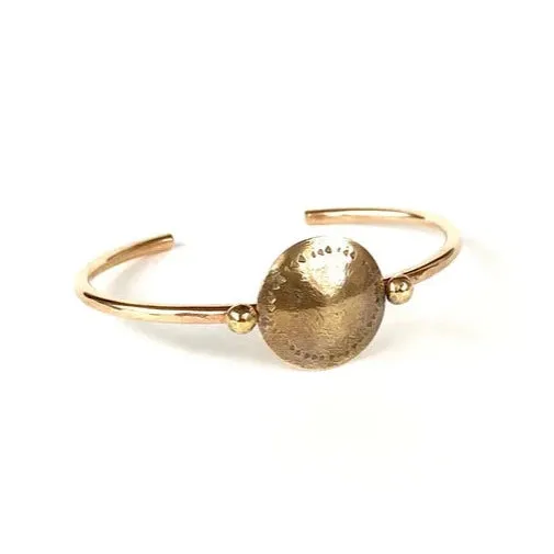 Cyprus Signet Cuff - Oxidized Brass & 14k Gold-Fill Charming appeal