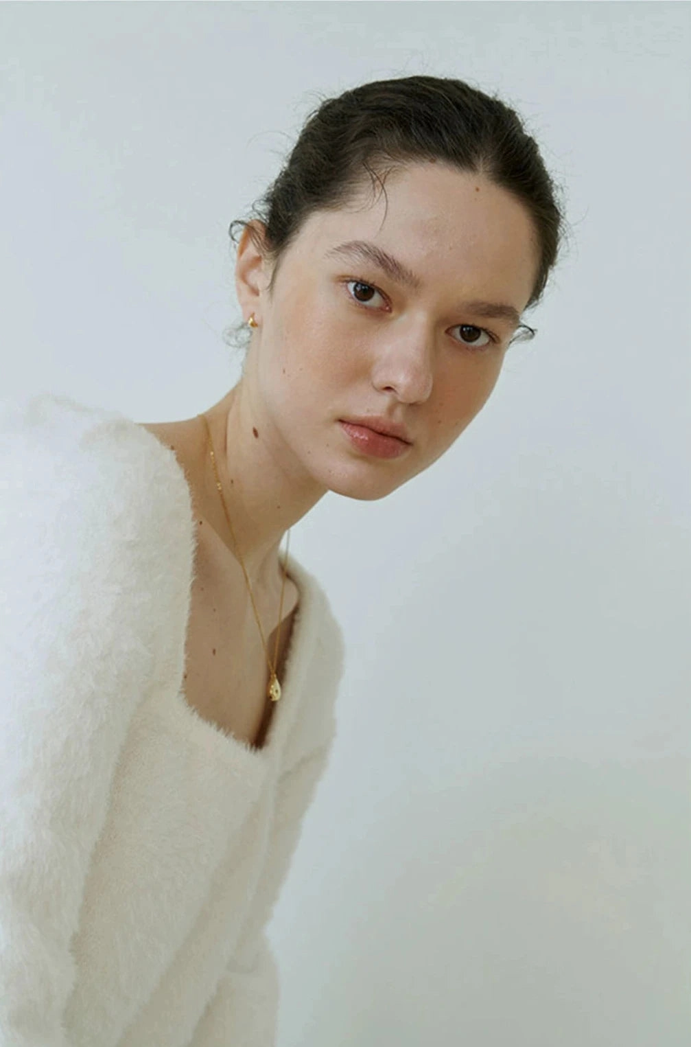 High-Quality Piece Dainty Puffed Hoop Earrings Gold/Silver