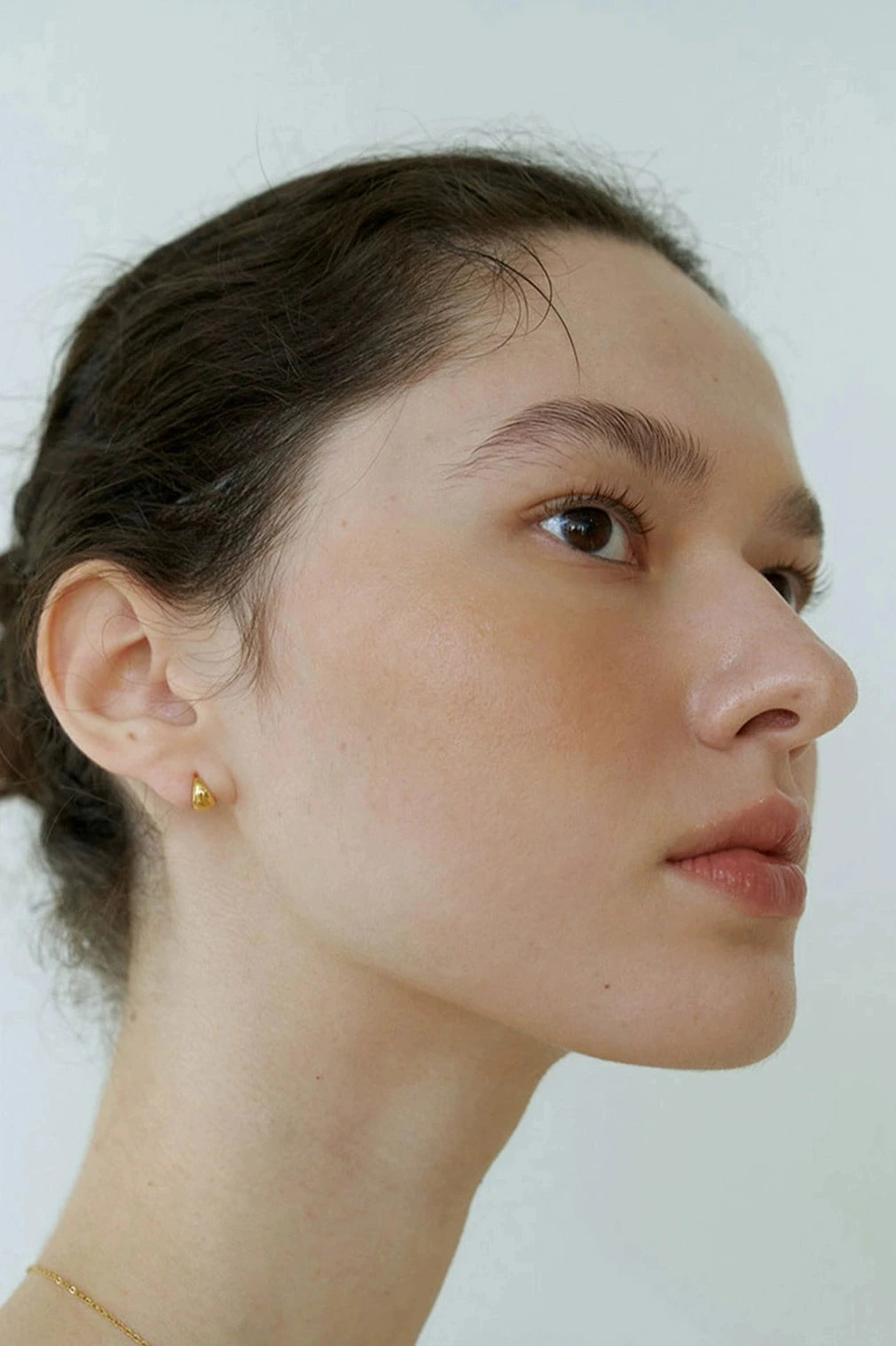 Dazzling Touch Birthday Surprise Dainty Puffed Hoop Earrings Gold/Silver