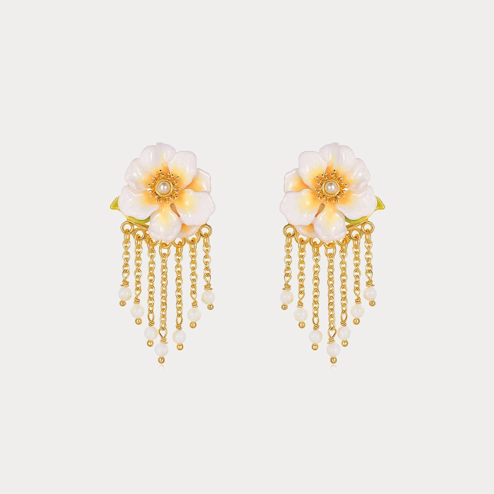 Jasmine Tassel Earrings Summer Decoration Beautiful Detail