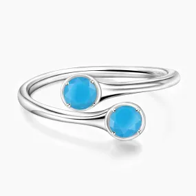 Dainty Form Classic Outfit December Double Turquoise Birthstone