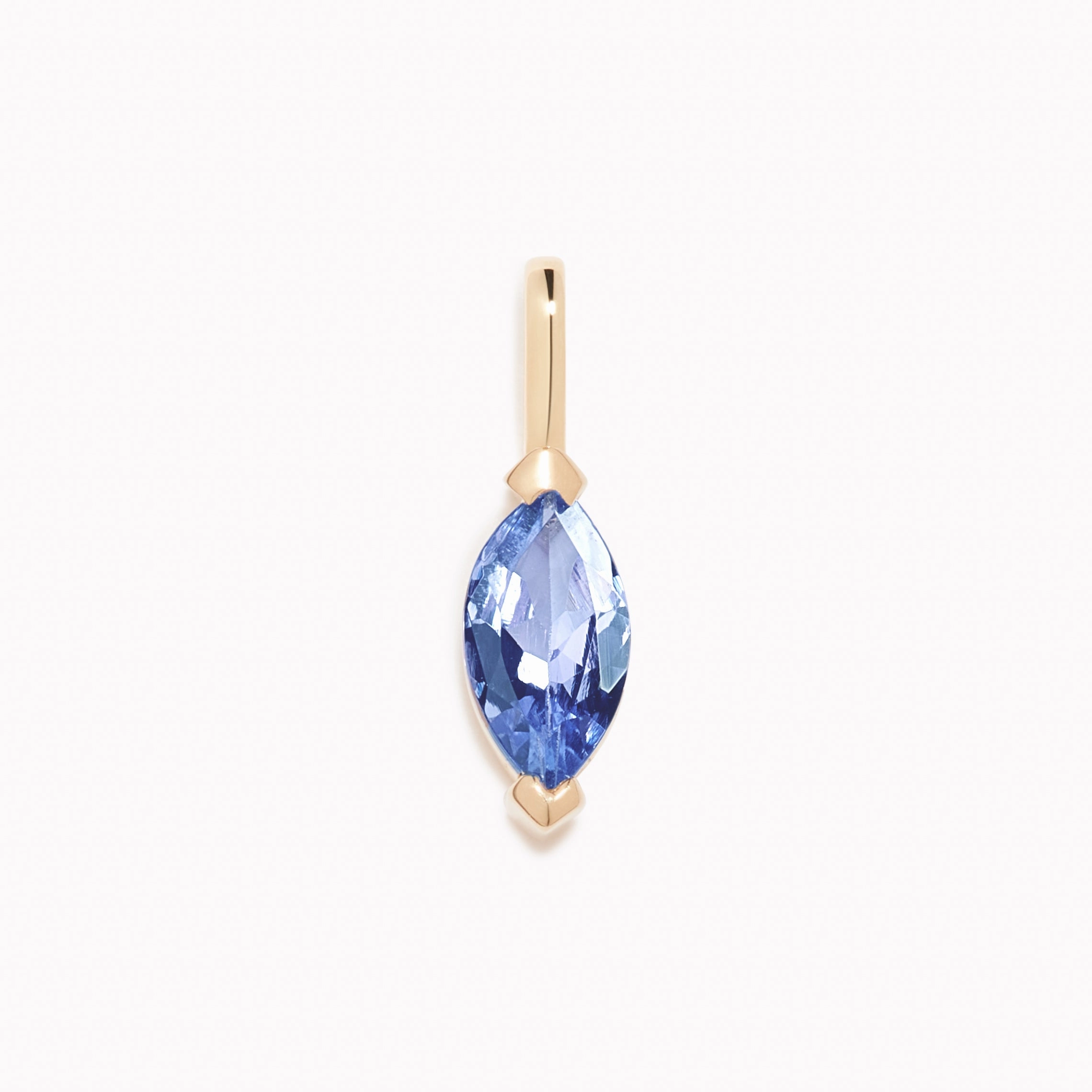 December Birthstone Pendant 14k Gold - Tanzanite Charming Features Expressive Feature