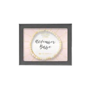 Instant View Classically Clear Dee Berkley November Babe Gemstone Bracelet