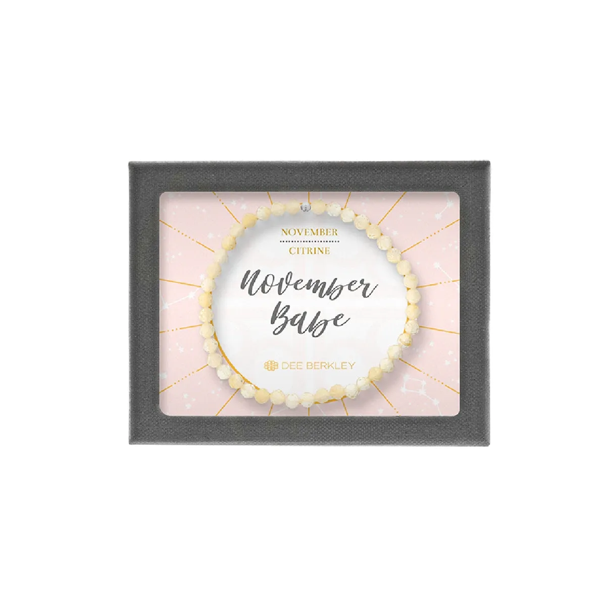 Dee Berkley November Babe Gemstone Bracelet Holiday Party Gift Option