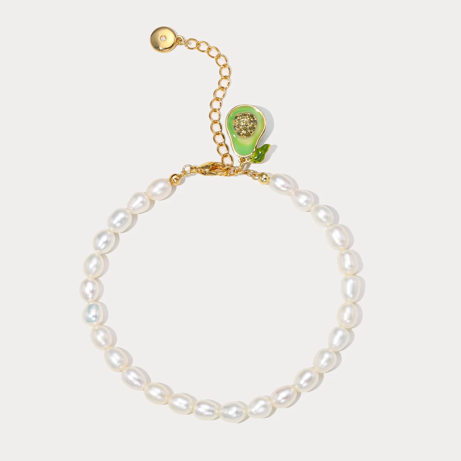 Avocado Pearl Bracelet Allure Sparkle Effortless Design